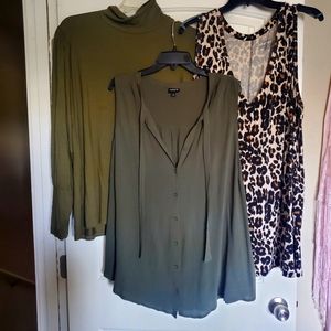 Swing Leppard New Torid Swing Kaki Venus Turtle Neck